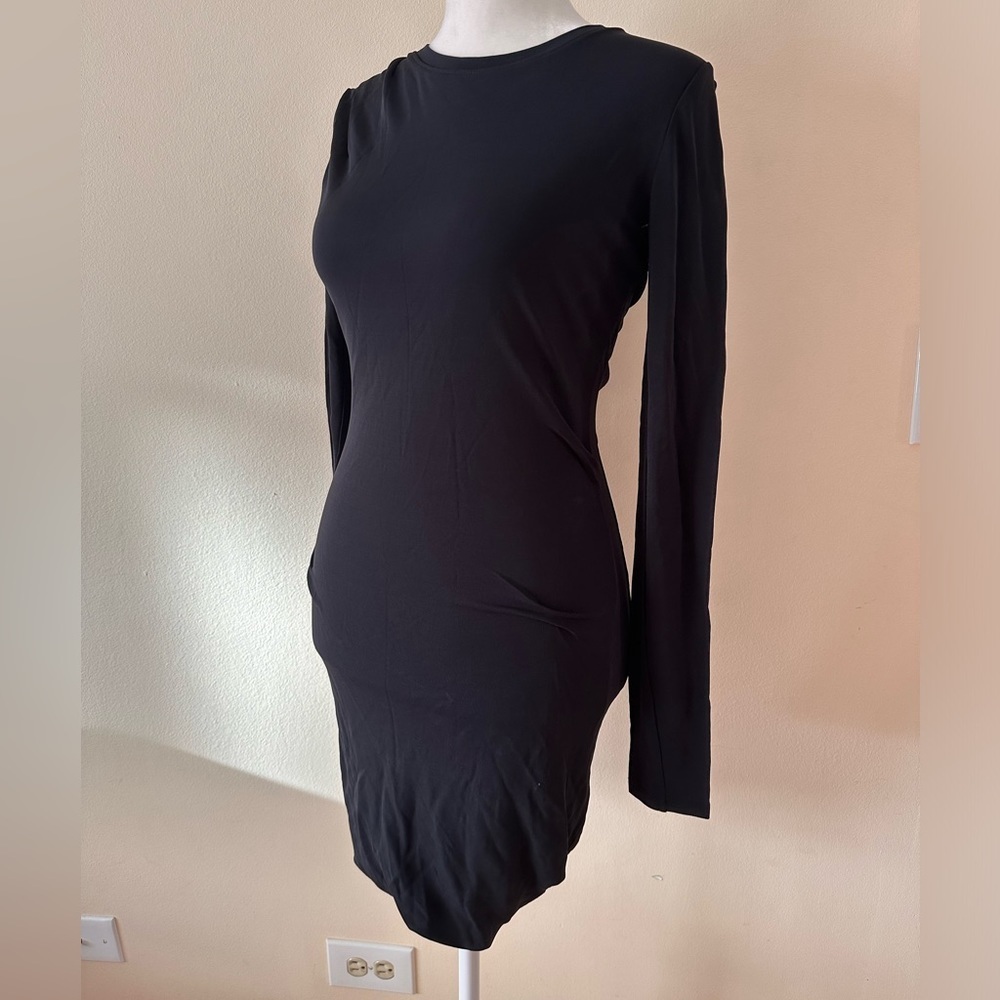 Rag & Bone Women's Black Poppy T-Shirt Dropped Dress - Picture 7 of 12